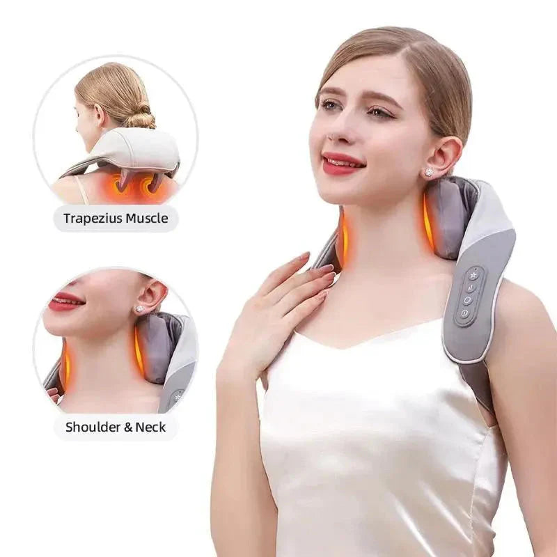 Heated Neck & Shoulder Massager – Pain Relief & Relaxation